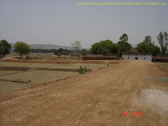 District-Sidhi, Package No-MP 4114, Road Name-Main road Padkhuru 1
